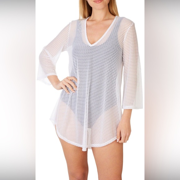 Jordan Taylor Other - NWT ❤️ Jordan Taylor White V Neck Tunic/ Cover-Up